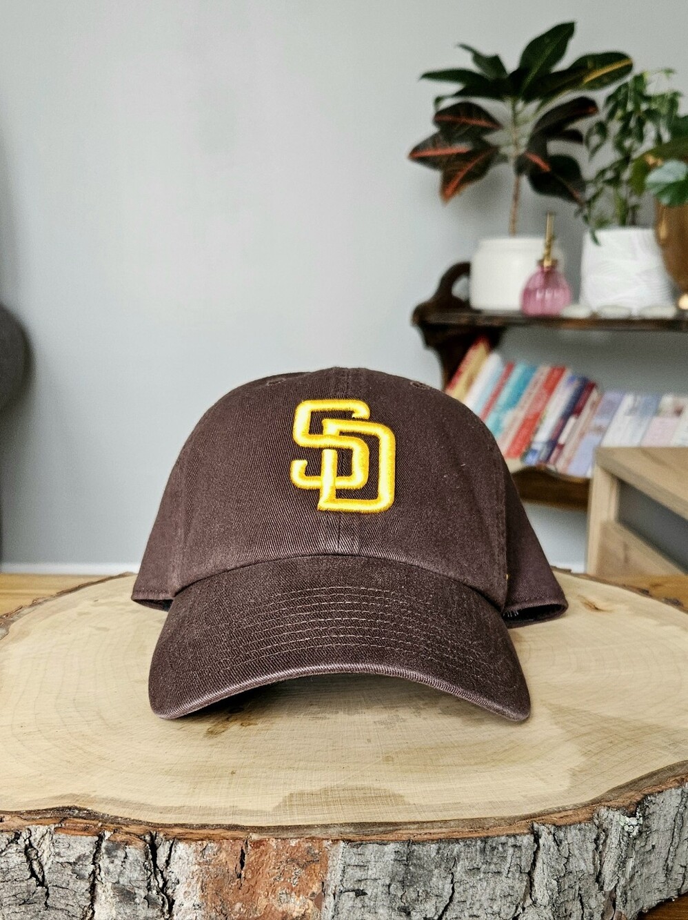 '47 Brand San Diego Padres Adjustable Strapback Hat - Brown / Yellow - OSFA